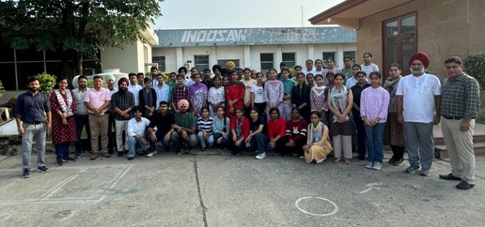 Industrial Visit: to get exposure, Punjabi University Physics department students visited Ambala