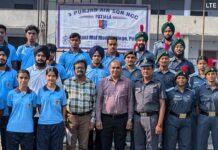 Air Force Day celebrated and Ceremonial Parade held at Multani Mal Modi College