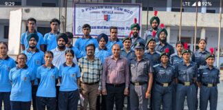 Air Force Day celebrated and Ceremonial Parade held at Multani Mal Modi College