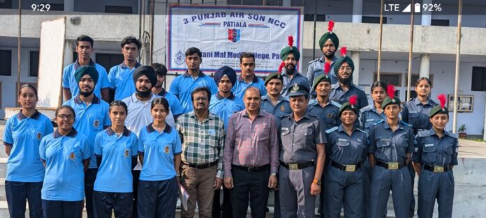 Air Force Day celebrated and Ceremonial Parade held at Multani Mal Modi College