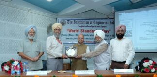 'World Standards’ Day' celebrated at Institution of Engineers (India), Punjab & Chandigarh