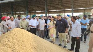 DC Patiala inspects Sanaur Mandi on the first day of paddy procurement, reviews arrangements