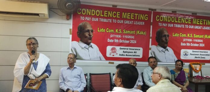 In a condolence meeting, insurance sector Who’s Who pays homage to Kaka Samant