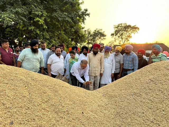 Health Minister reviews paddy procurement arrangements in his constituency for the second consecutive day