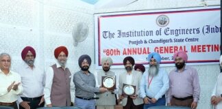 Prof. (Dr.) Baljit Singh Khehra is new Chairman of Institution of Engineers (India) Punjab & Chandigarh chapter