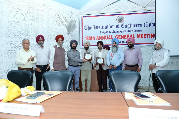 Prof. (Dr.) Baljit Singh Khehra is new Chairman of Institution of Engineers (India) Punjab & Chandigarh chapter