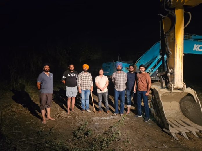 Biggest-ever midnight action: Rupnagar administration seizes record number of poclain machines in mining crackdown
